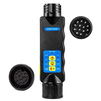 Afbeelding van SPARKMOTO 13 polige trekhaaktester, tester voor aanhangerverlichting en caravan, polig, 12 V, tester, aanhanger, bedrading, achterlichten auto, aanhanger (SKT13)