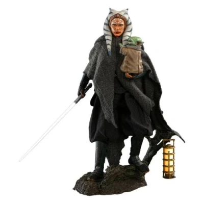 Image de Figurine Hot Toys DX21 Star Wars : The Mandalorian Ahsoka Tano &amp; Grogu