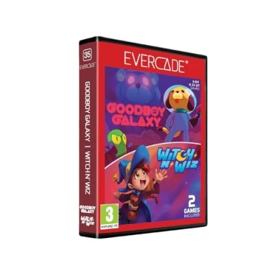 Image de Blaze Evercade Goodboy Galaxy + Witch n&#039; Wiz Cartouche Numéro 35
