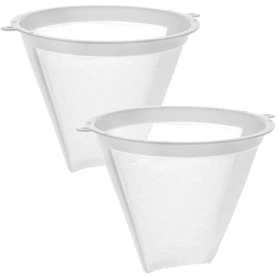 Afbeelding van COM FOUR® 2 x doorlopende koffiefilter in maat 4 herbruikbaar permanent filter