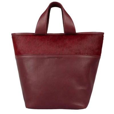 Afbeelding van Cowboysbag Columbus Shopper X Carolien Spoor bordeauxred Damestas