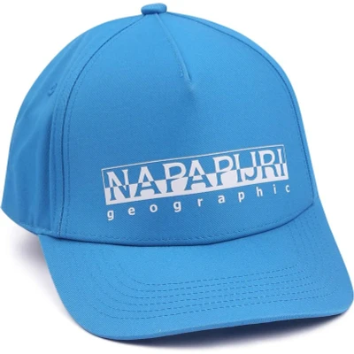 Afbeelding van Napapijri Framing Pet Aqua Blauw Heren Petten Stretch Suitable Herenkleding