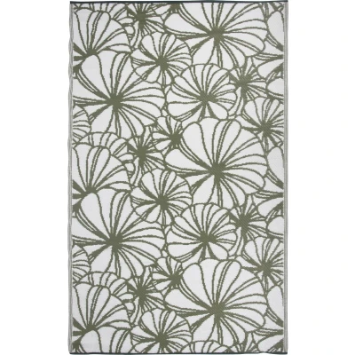 Afbeelding van Buitenkleed 241x152 cm bloemmotief OC21