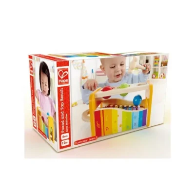 Afbeelding van Hape Pound AND TAP Bench Speelgoedinstrument voor kinderen, Maat: One Size, Multi