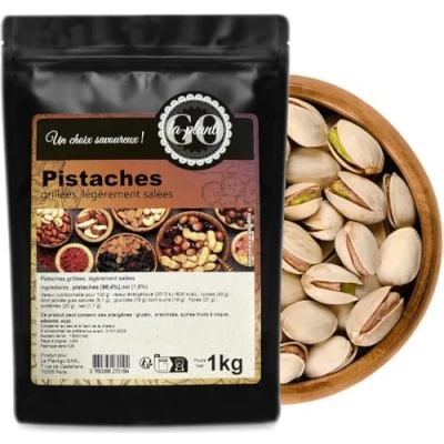 Afbeelding van Licht gezouten geroosterde pistachenoten 1 kg LA PLANTIGO