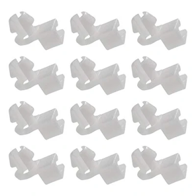 Afbeelding van 12 stuks witte kunststof deurslotbevestigingsclips voor universele auto onderdelen 5 7 mm