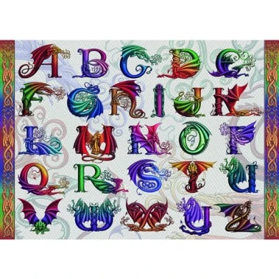 Image de Puzzle Ravensburger Alphabet Dragon, 1000 pièces