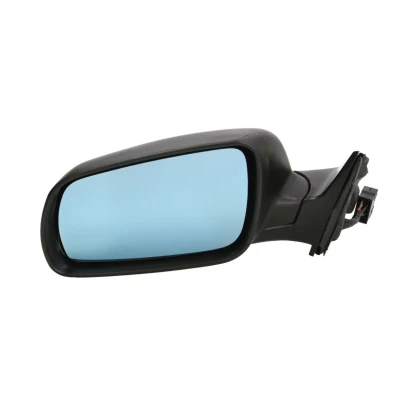 Afbeelding van Buitenspiegel Tyc 302 0086 Links voor elek. spiegelverstelling, Vlak, Blauw getint, Te verwarmen, Grote spiegelbehuizing AUDI: A3 Hatchback