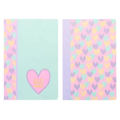 Afbeelding van Kangaro schriften B&#039;LOG HEARTS formaat A5 met lijn 2 stuks AN 124170 A