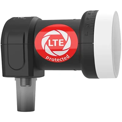Afbeelding van DUR line +Ultra Single LNB 1 deelnemer zwart met LTE filter [ zeer goed *] voudig, digitaal, Full HD, 4K, 3D, premium kwaliteit