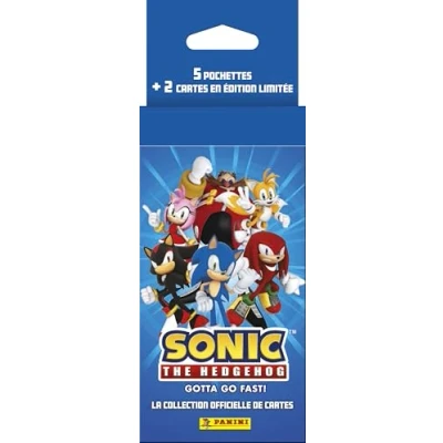Afbeelding van Panini Sonic The Hedgehog Classic Trading Cards blister 5 hoezen + 2 kaarten gelimiteerde editie, 005010KBF5