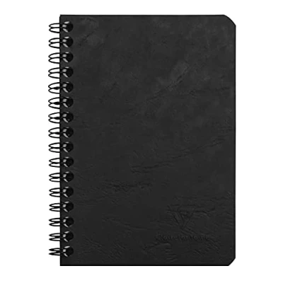 Afbeelding van Clairefontaine, Age bag, Wirobound notebook 9,5x14 50 sheets 5x5