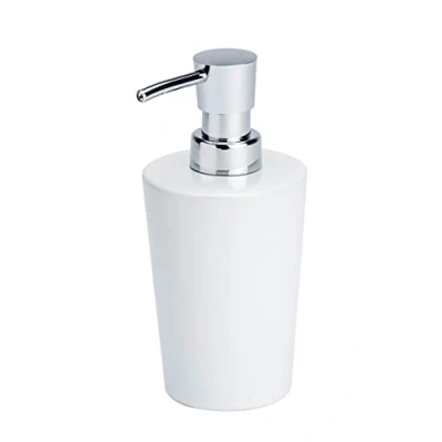 Afbeelding van WENKO Zeepdispenser Wit Keramisch Vloeibare Inhoud: 0,3 l, Keramiek, 9,2 x 7,8 16,4 cm,