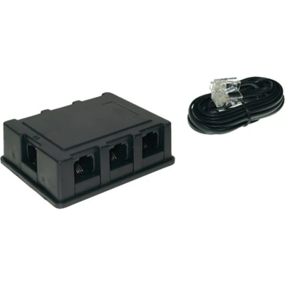 Afbeelding van Shiverpeaks ISDN Adapter [1x RJ45 bus 8p4c 6x 8p4c] 3 m Zwart