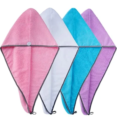 Afbeelding van Polyte Set van 4 microvezel haardrooghanddoeken, 30 x 71 cm, meerkleurig