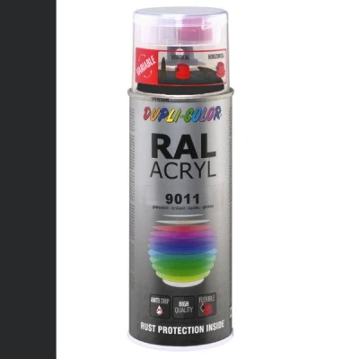 Afbeelding van Dupli Color Ral Acryl 9011 Grafiet zwart Hoogglans 400 ml