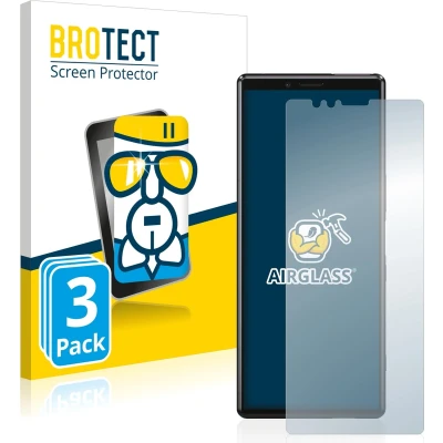 Afbeelding van BROTECT Screenprotector voor Sony Xperia 1 Folie Beschermfolie Beschermglas transparant (3 Stuks)