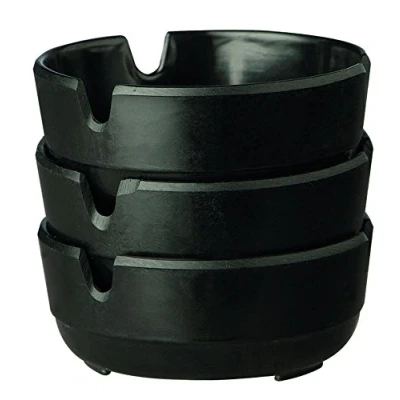 Afbeelding van APS 576 Asbak melamine zwart, Ø 8 x 3 cm, stuks