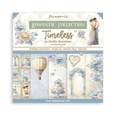 Afbeelding van Stamperia Timeless 8x8 Inch Paper Pack (SBBS127)