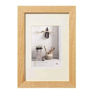 Image de walther design cadre photo nature 18 x 24 cm avec passe partout, Home en bois HO824H