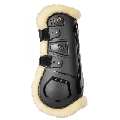 Image de Back on Track Protèges Tendons Air Flow Fur Noir L