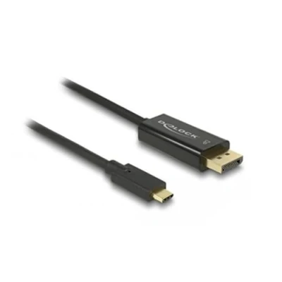 Afbeelding van Premium USB C naar DisplayPort kabel met DP Alt Mode (4K 60 Hz) / zwart 1 meter