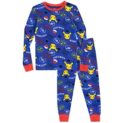 Afbeelding van Pokemon Jongens Pyjama&#039;s Aansluitende Pasvorm, Blauw, 116