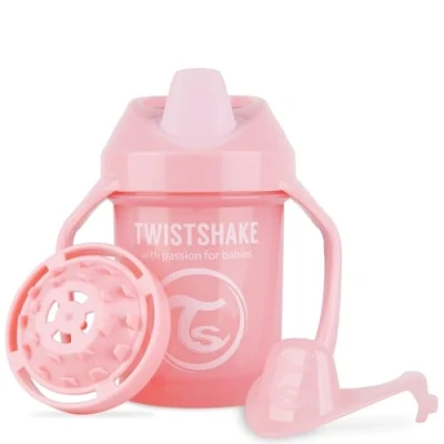 Image de Twistshake Mini tasse 230 ml gobelet anti déversement avec bec souple et mélangeur de fruits, sevrage fuite, pour bébé sans BPA, d&#039;apprentissage enfants,