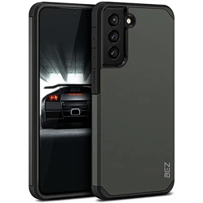 Afbeelding van BEZ® beschermhoes voor Samsung S21 Plus, Galaxy Plus 5G, schokbestendig, Survivor, dubbele bescherming, robuust, grijs