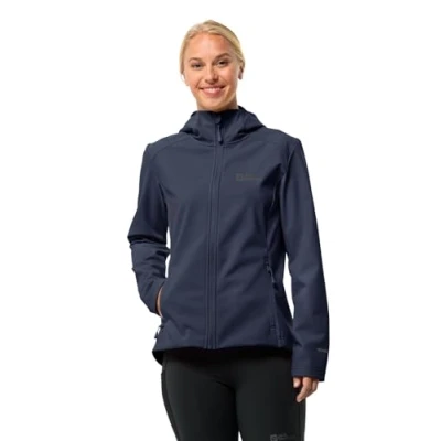 Afbeelding van Jack Wolfskin Bornberg Hoody Softshelljas, Dames, Maat: Medium, Night blue
