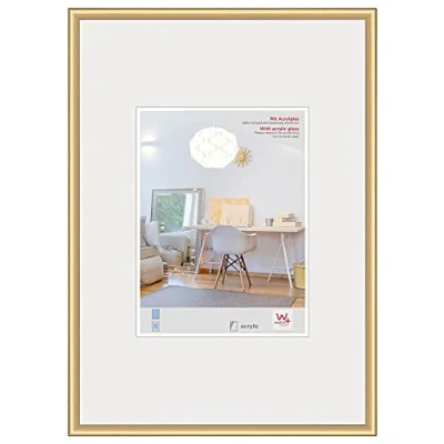 Image de cadre photo walther design doré 40 x 60 cm avec verre d’art, en plastique New Lifestyle KVX460G
