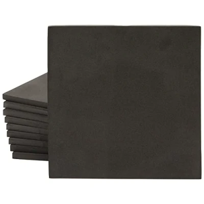 Afbeelding van 10 vellen EVA schuim, zwart, mm, voor cosplay kostuums, knutselprojecten, elk 24,4 x cm