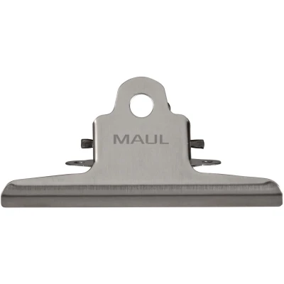 Afbeelding van Papierklem MAUL Classic RVS 147mm capaciteit 20mm zilver