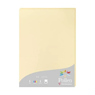 Image de Etui de 25 feuilles Pollen A4 Chamois 210g
