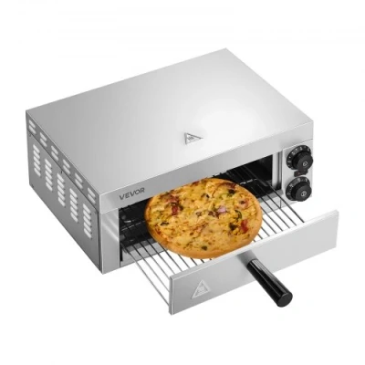 Image de VEVOR Four à Pizza Électrique de Comptoir 12 pouces 1500 W Restaurant Maison