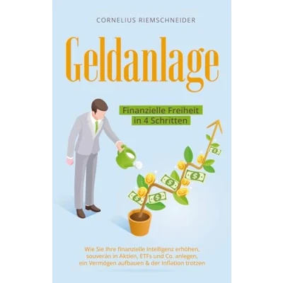 Afbeelding van Geldanlage finanzielle Freiheit in 4 Schritten: Wie Sie Ihre Intelligenz erhöhen, souverän Aktien, ETFs und Co. anlegen, ein Vermögen aufbauen &amp; der Inflation trotzen