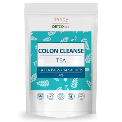 Image de Happy Detox Tea Colon Cleanse Thé laxatif détox minceur Cure de 28 jours 14 sachets