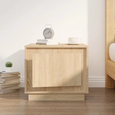 Afbeelding van Salontafel 51x50x44 cm bewerkt hout sonoma eikenkleurig