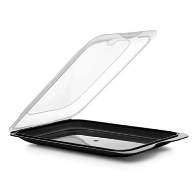 Afbeelding van Tatay Cocktail Servies en vershoudbak, BPA vrij, herbruikbaar, stapelbaar, vaatwasser magnetronbestendig, zwart, 1 stuk, afmetingen 17 x 3,2 25,2 cm