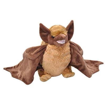 Afbeelding van Wild Republic Pipistrello Marrone, Cuddlekins Coccolone pluche, regali voor kinderen, 30 cm, CK vleermuis 19341