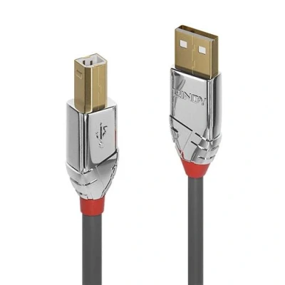 Image de Lindy CROMO Câble USB (M) pour type B 2.0 5 m rond gris