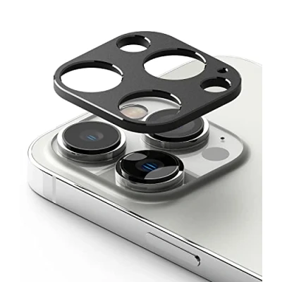 Afbeelding van Ringke Camera bescherming aan de achterkant, compatibel met iPhone 14 Pro Max, Pro, stylingcamera, aluminium frame, krasbestendig, geen interferentie van foto&#039;s en flits, zwart