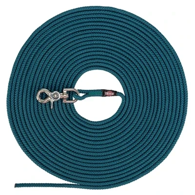 Afbeelding van TRIXIE HONDENRIEM SLEEPLIJN ROND ZONDER HANDLUS PETROL BLAUW 5 MTR X 0,6 CM