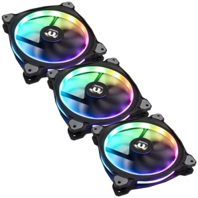 Image de THERMALTAKE Riing Plus 14cm RGB TT Premium / Pack de 3 Ventilateur 140mm pour boitier