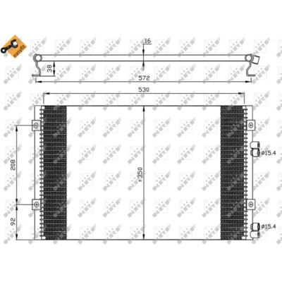 Afbeelding van Condensor, airconditioning NRF 35608