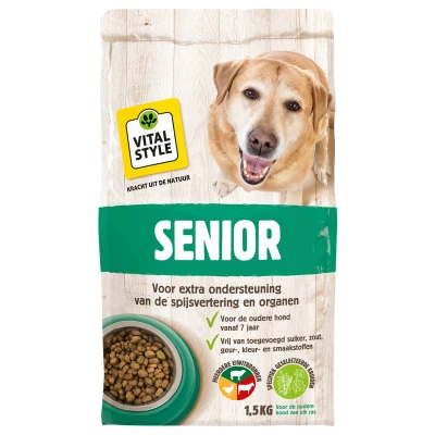 Afbeelding van Vitalstyle Senior Hondenvoer 1.5 kg