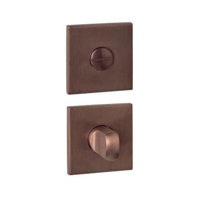 Afbeelding van Intersteel WC sluiting verdekt 53x53x6mm met stift 6 8mm PVD brons