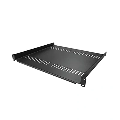 Image de StarTech.com Étagère ventilée 1U pour armoire serveur Profondeur de 400 mm cantilever montable en rack Acier (CABSHELF116V) noir 16&quot; P/N: CABSHELF116