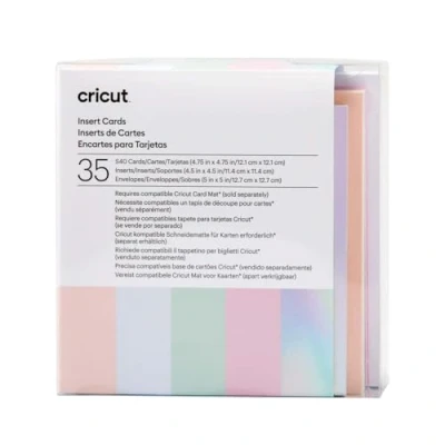 Afbeelding van Cricut S40 Insteekkaarten 12,1x12,1cm Princess (35 stuks)