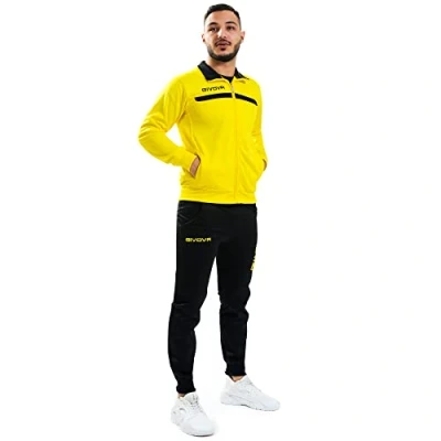 Afbeelding van Givova Trainingspak met Full Zip One Unisex, Geel/Zwart